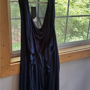 Elegant Navy Blue Maxi Dress